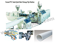 Read more about the article U-PVC foam inner spiral muffler pipe production line